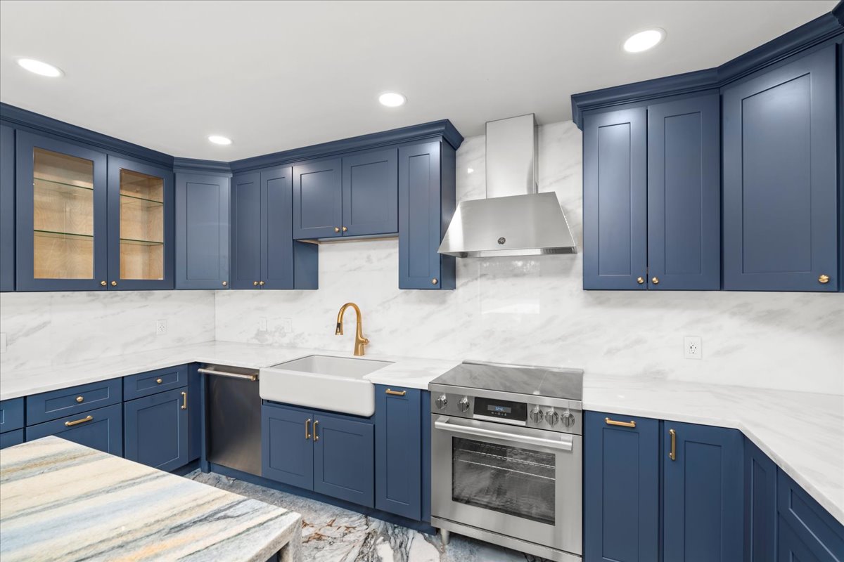 Modern kitchen with custom cabinetry