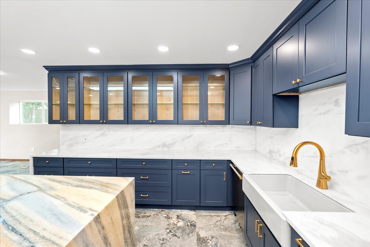 Luxury kitchen installation with premium finishes