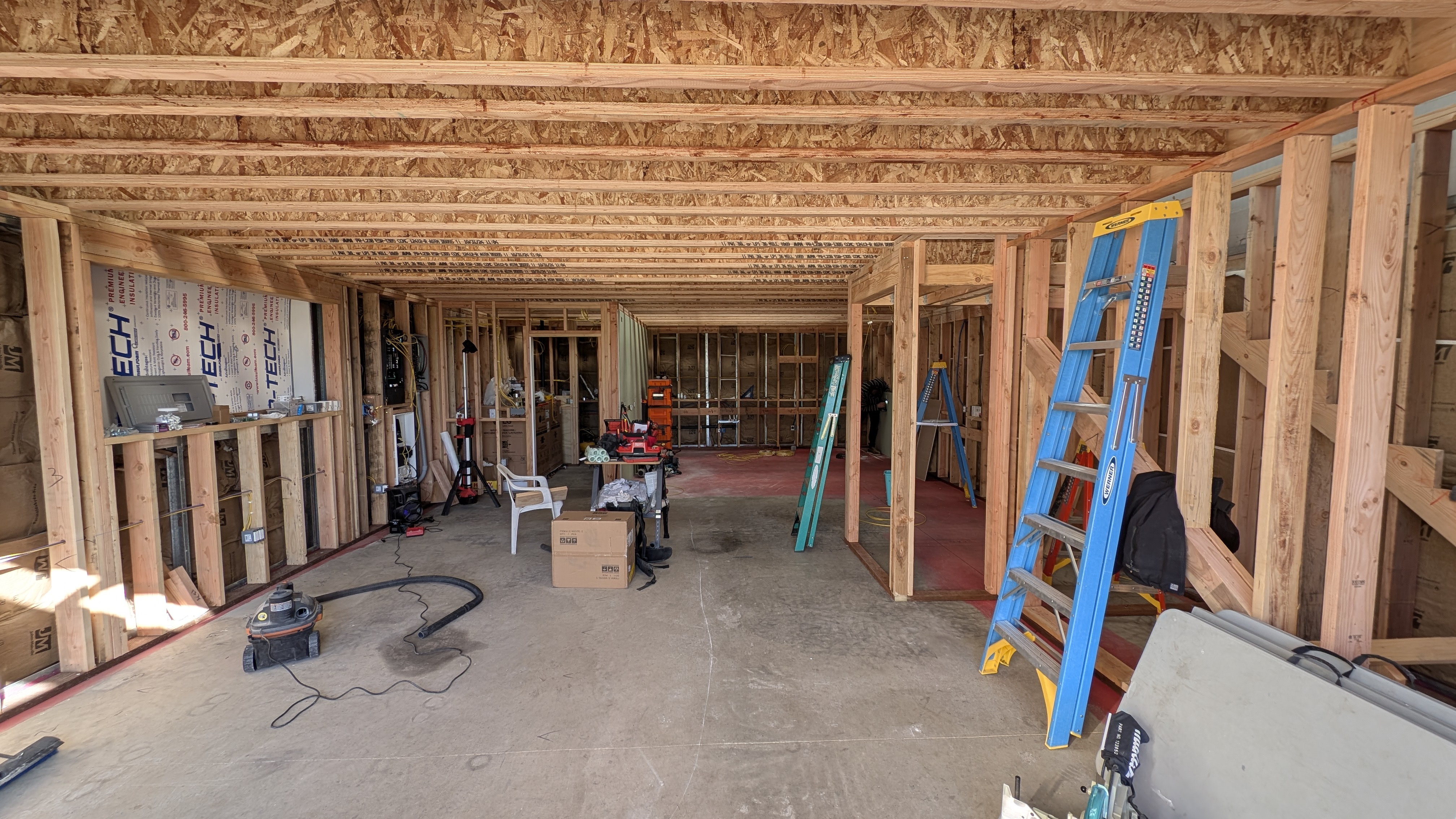 Full TJI floor framing for a Barndo renovation